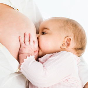 Breast feeding baby